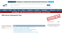 Desktop Screenshot of mssharepointtips.com